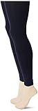 Nur Die 2er Pack Leggings 80 DEN Strumpfhose ohne Fuß Blickdicht warm extra breiter Komfortbund Damen, dunkelblau, S