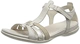 ECCO Damen Gruuv M Black Teardrop Sandal, Limestone Pure White Gold Beige, 38 EU