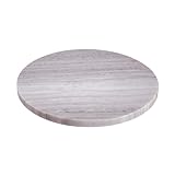 BUTLERS Marmorplatte MARBLE - rundes Tablett, edler weißer Marmor (Ø 30 cm) ideal als Deko-Untersetzer, Organizer für Badezimmer und Wohnzimmer, Küche, Schneidebrett, Servierplatte