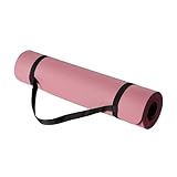 Amazon Basics Trainings-/Yogamatte mit Tragegurt, 0.6 cm dick, aus thermoplastischem Elastomer (TPE), Pflaume