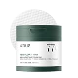 ANUA Heartleaf 77 Toner Pad, PHA Peeling-Pads, milde tägliche Gesichtspflege, sanfte Exfoliation für ein klares Hautbild, pH-hautfreundlich, 70 Stück