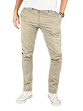 Yazubi Chino Herren Hose - Modell Kyle by Yzb Jeans - Business Männer Chinohose mit Stretchanteil, Beige (Plaza Taupe 161105), W34/L34