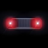 Auto Solar Led Mini Warnung Licht Nacht Fahrt für Motorrad Elektrische Fahrzeug Fahrrad Kollision L C1i0 Hinten-ende Verhindern Rücklicht