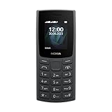 Nokia 105 2G Edition 2023 (Dual-SIM, 1,77' Display, 1000 mAh Akku, 32MB, 3.5mm Kopfhöreranschluss, FM Radio) Charcoal