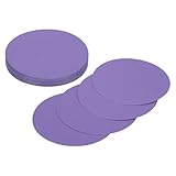 sourcing map 24 Stück Kreiskarton, 5,1 cm, runde Ausschnitte, Papier, dicke Papp-Kreise für Bastelarbeiten, Malbedarf, DIY-Projekte, Pinnwand-Dekoration, Dunkelviolett