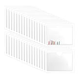 36 Stück Etikettenhalter Selbstklebend,10 X 6 Cm Beschriftungsfenster, Visitenkartentaschen Selbstklebend,Visitenkartenhülle,Selbstklebend Visitenkartenhüllen,Etikettenhalter Für Zuhause Büro Schule
