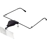 TOOLCRAFT TO-5137812 Lupenbrille mit LED-Beleuchtung Vergrößerungsfaktor: 1.5 x, 2.5 x, 3.5 x Linsengröße: (L x B) 74 m