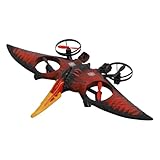 RC Pterosaurier Dinosaurier Ferngesteuertes Flugzeug Rot,2,4GHz 360°Flipping große Steuerungsreichweite(80m)Empfänger Ferngesteuerte Modellflugzeug Spielzeug mit Indikator Modul-Batterie Fernsteuerung