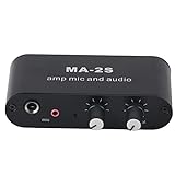 Dyocoag MA2S Mini Audio Vorverstärker elektronischer Phonographenrekord -Player Vorverstärker Stereo -Metallkoffer für Home DC1224V