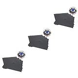 ibasenice 12 Stck Teiliges Gasherd Schutzmatten Wiederverwendbare Antihaftbeschichtete Ofenliner mit Mittig Vorgefertigtem Langlebige Kochfeld Abdeckungen Passend für Gasherde und Backöfen