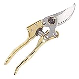 Gartenschere, 20,3 cm, Gold: Schere aus Stahl mit hohem Kohlenstoffgehalt zum Beschneiden von Bäumen und Pflanzen
