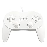 OSTENT Wired Classic Controller Pro Gamepad Joystick für Nintendo Wii Remote Console Videospiel Farbe Weiß