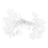 TOPBATHY Faseroptische Stern Lichterkette 3m 20 LED Warmweiß Dekorative Party und Weihnachtsbeleuchtung für Innen und Außen