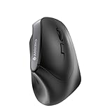 CHERRY MW 4500, kabellose Maus, ergonomische Rechtshändermaus im 45° Design, 6 Tasten und Scrollrad, präziser Sensor mit 3-stufig regelbarer Auflösung, Schwarz