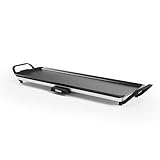 Tristar Tischgrill slim L - Große Backfläche von 70 x 23 cm - Einstellbarer Thermostat - Antihaftbeschichtung - Herausnehmbare Fettauffangschale - Leicht zu reinigen - BP-2668