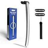 FLOVES Rückenrasierer Herren - 3 magnetische Ersatzrasierer, Rasierer mit 3-lagigen Klingen und schwenkbarem Scherkopf, 39,5cm langer Griff, Körperhaarschneider für Männer (silber)