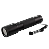 ANSMANN FUTURE T200F professionelle LED Taschenlampe mit Batterien / Handliche Outdoor Leuchte mit stufenloser Fokussierung / 200 Lumen & 2 Funktionen