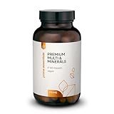 Premium Multi & Minerals - All in One Vitamine, Mineralstoffe & Spurenelemente - hochdosiert - bioaktiv + Cofaktoren - 120 Kapseln - vegan - Laborgeprüft