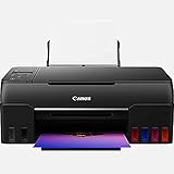 Canon PIXMA G650 MegaTank Drucker Tintenstrahldrucker Scanner Kopierer (4.800 x 1.200 dpi, Fotodrucker 10x15 cm,, LC Display, WLAN, Wireless Printing, Auto Power On/Off) schwarz