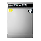 Cecotec Geschirrspüler 60 cm - Freistehend Bolero Aguazero 6210 Inox D. 15 Bestecke, energieeffizient, XXL Fullcolor Display, drittes Fach, 14 Programme, Dual Zone Wash, verstellbares Fach, Edelstahl