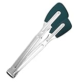 Küchenzange mit Silikonspitzen, kochende Zange mit Silikonspitzen | Edelstahlbuffet | Hitzebeständige Servierutensilien, Anti-Scald-Küchenwerkzeuge zum Ergreifen heißer Essen