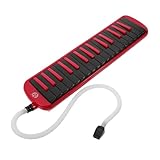 EXQUIMEUBLE 32 Mundharmonika Kalimba -Instrument Akkordeon Melodica-Röhre Keyboard-Gitarre Simulationsinstrument Handklavier Wassertelefon Kalimba Daumenklavier Synth Melodie opp Beutel rot