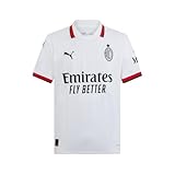 AC Milan Unisex Maglia Gara Wettkampftrikot Away, Saison 2024/25, DryCell-Technologie, reguläre Passform, Weiß, S