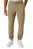Smith & Solo Chino Hose Herren - Freizeithose Hosen Chinohose Baumwolle Arbeitshosen Männer mit Kordelzug Jogginghose Regul Chinos Lang (Beige, M)