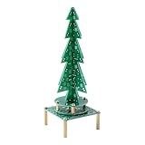 FTVOGUE Elektronischer Weihnachtsbaum, Musikbaum-Bausatz, DC 4–5,5 V, 37 Bunte LEDs, Ausgezeichnete Leiterplatte für Familienprojekte