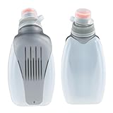 Rundago Sportliche Trinkflasche - 250ml, Laufflasche zum Laufen, Wandern und für Fitness - Wasserflasche mit Klipp zum Einhängen