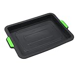 CIYODO Kuchenform Zum Backen Von Laibbrot Backgeschirr Tabletts Kuchenform Kekse Serviertablett Aufbewahrung Mikrowelle Abnehmbar Rechteckig Kuchenplatte Kekstablett