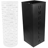 Gatuida 2 Stück Stabiler Regenschirmständer aus Robustem Vielseitiger Aufbewahrungseimer für Regenschirme Magazine und Zeitungen Wasserabweisend Großer Stauraum für Lange und Klappschirme