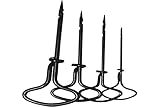 Rayher Nagelbohrer-Set, 4-teilig, für 2, 3, 4, 5 mm ø Bohrlöcher, Handbohrer-Set, Holzbohrer, Kastanienbohrer, 8952900
