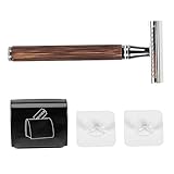 OATIPHO 1 Satz Doppelseitiger Rasierer für Männer Manuelles Barttrimmer Tool Handlicher Vintage Rasiermesser für Präzise Bartpflege für Zuhause und Unterwegs