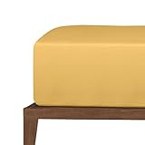 Uncover by Schiesser Spannbettlaken New Jersey - Edeljersey - 100 x 200 cm - Senf