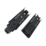 Schubladenschienen mit Kugellager, 2 Stück, 3-teilige Teleskopauszüge, seitliche Montage, für Möbel zu Hause