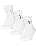 Occulto Damen & Herren Motiv Tennissocken 3er Pack (Modell: Robin), Statement Tennis Socken Bier 39-42