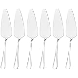 lohill 6 Stück Tortenheber Edelstahl, Kuchenschaufel Edelstahl Poliert Tortenschaufel Kuchenmesser Mit Gezackten Kanten, Tortenmesser Set Für Küchen Restaurants Partys, Silber, 23cm