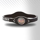 Power Balance PowerBalance Silicone Wristband Armband Black-White L