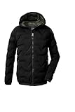killtec Jungen Steppjacke/Funktionsjacke in Daunenoptik mit Kapuze KOW 229 BYS QLTD JCKT, schwarz, 152, 43513-000