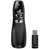 Wireless USB 2.4 GHz Presenter präsentationsfernbedienung, PowerPoint-Präsentationsstift für die Fernbedienung, PPT Red Pointer-Fernbedienung fernbedienung für PPT/Windows XP/7/8/10/Mac OS/Linux