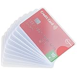 fouraces Karten Schutzhülle - 10 Stück, Plastikhüllen, transparent - Kartenhülle für Kreditkarten und EC Karten, Kreditkartenetui, ec-karten-schutzhülle für Geldkarten