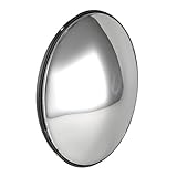 MorNon Verkehrsspiegel Panoramaspiegel Garage Sicherheitsspiegel 30cm 130° Außenbereich Außen Innen Ausfahrt Rund Outdoor zur Einsicht von toten Winkeln Ideal für Garagen Hofeinfahrten