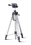 CULLMANN - 52128 - Alpha 2800 Stativ - Auszugshöhe 184 - 5 cm - Packmaß 70 cm - mit 3-Wege-Kopf - max. Tragkraft 2 - 5 kg - Gewicht 1334 g - Silber