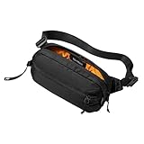 tomtoc 1,5 Liter Sling Bag mit RFID Schutz, Anti Diebstahl Bauchtasche Umhängetasche Schultertasche Crossbody Bag für Herren Damen, Wasserabweisend Leicht Brusttasche für Alltag Reise, Schwarz