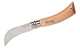 Opinel 113140 rostfrei, Buchenholz-Griff, Heftlänge 11 cm, Edelstahl/Braun