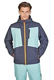 Weichers Skianzug Gr.S-XXL Damen Herren Skijacke Skihose Schneeanzug Pants mit Kapuze Winddicht Wasserdicht Skifahren Schnee (Jacke Herren, B1, L)