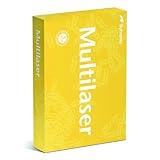 Multilaser Kopierpapier Office matt, weiß/Druckerpapier/DIN A4, 80g/m²/ 1 x 500 Blatt/Qualitätsklasse - C/Universalpapier/für Zuhause Büro und das Homeoffice/Multifunktions-Papier
