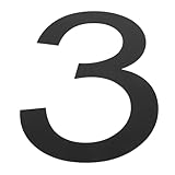 Gadpiparty Edelstahl -türnummer Apartmentnummer Plaque Hausnummern Aus Edelstahl Briefkastennummer Aus Metall Gartenbriefkastennummer Adressnummernzeichen Straßenschild Rostfreier Stahl Black