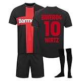 Drumm Trikot Fussball Jungen, 23/24 Heim/Auswärtstrikot Trikot Fußball, Shorts und Socken Set für Kinder/Herren, Erwachsene Fussballtrikot Trainingsshirt Outdoor Jersey Hoodie Sale,2-Schwarz,12-13